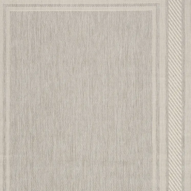 5' X 7' Gray Geometric Indoor Outdoor Area Rug