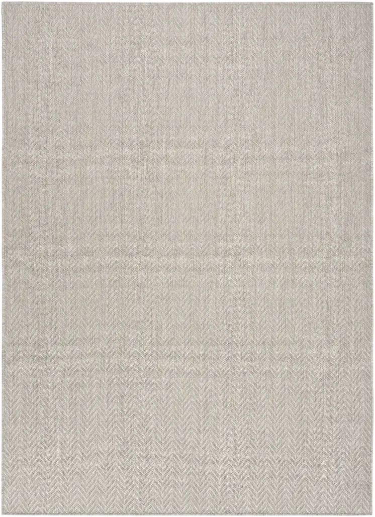 5' X 7' Gray Geometric Indoor Outdoor Area Rug