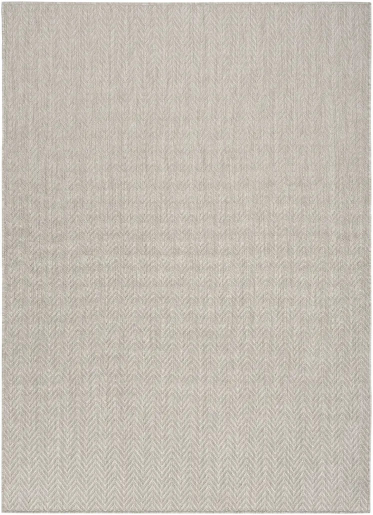 6' X 9' Gray Geometric Indoor Outdoor Area Rug