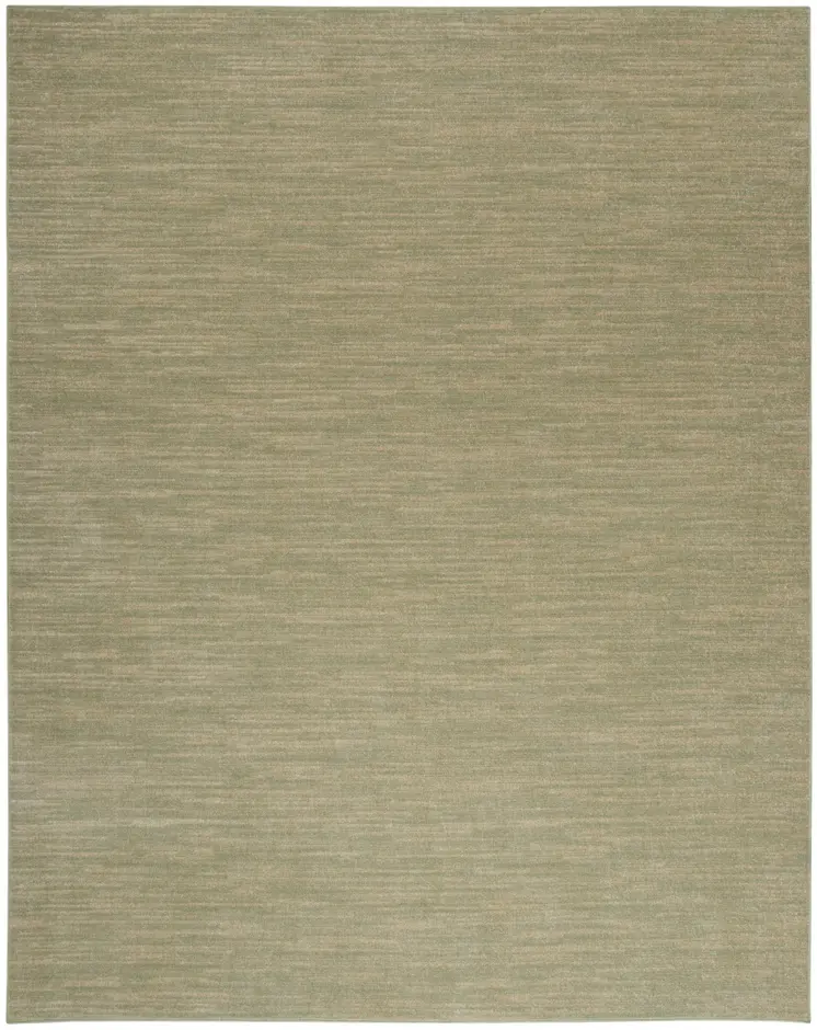 6' X 9' Green And Gold Abstract Indoor Outdoor Area Rug