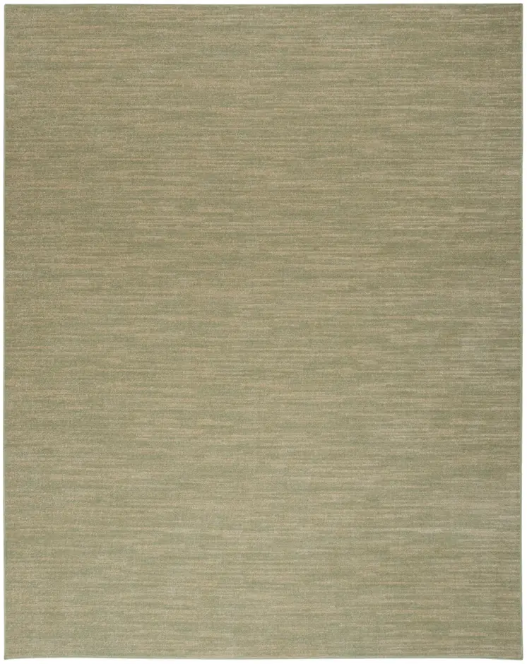 7' X 10' Green And Gold Abstract Indoor Outdoor Area Rug