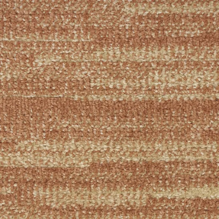 7' X 10' Rust Abstract Indoor Outdoor Area Rug