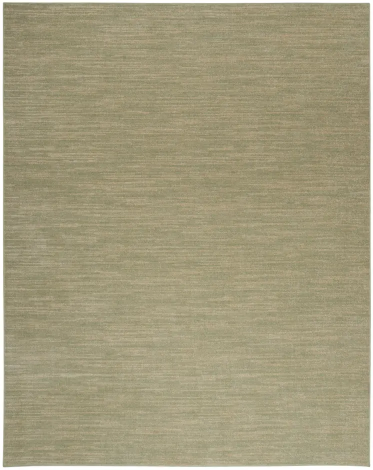 8' X 10' Green And Gold Abstract Indoor Outdoor Area Rug