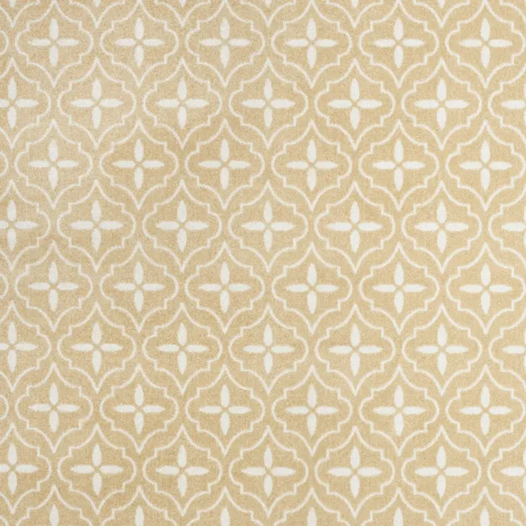 8' X 10' Beige And Ivory Geometric Indoor Outdoor Area Rug