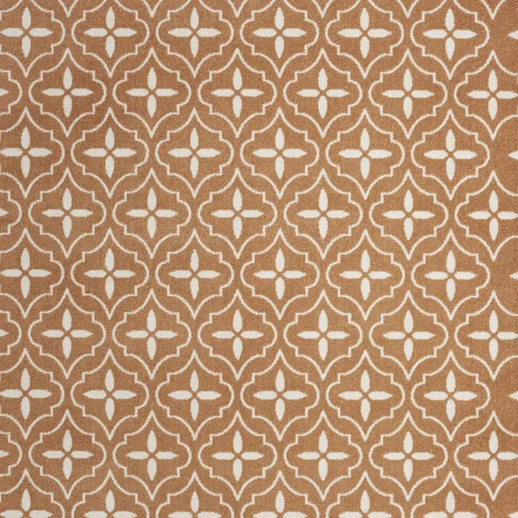 8' X 10' Copper Geometric Indoor Outdoor Area Rug