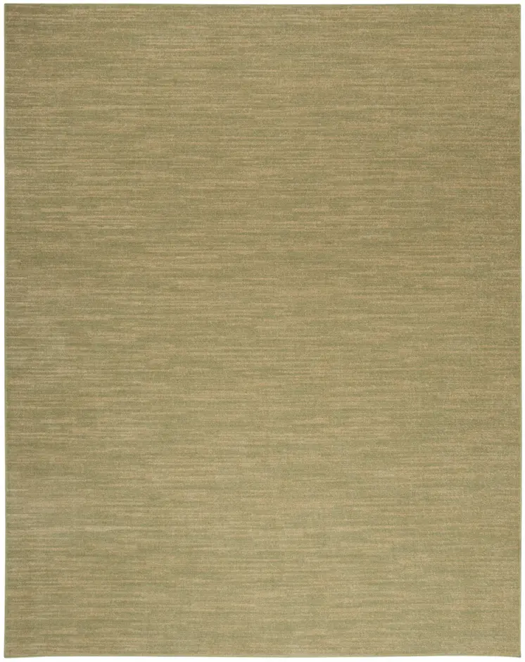 12' X 15' Green And Gold Abstract Indoor Outdoor Area Rug