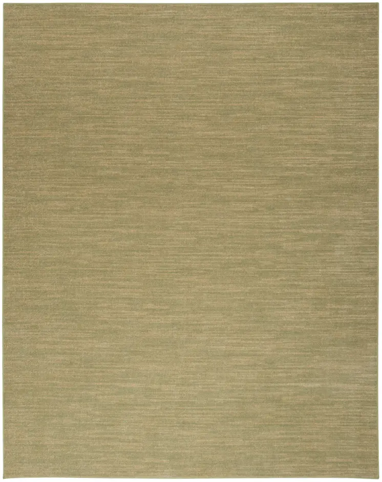 12' X 15' Green And Gold Abstract Indoor Outdoor Area Rug