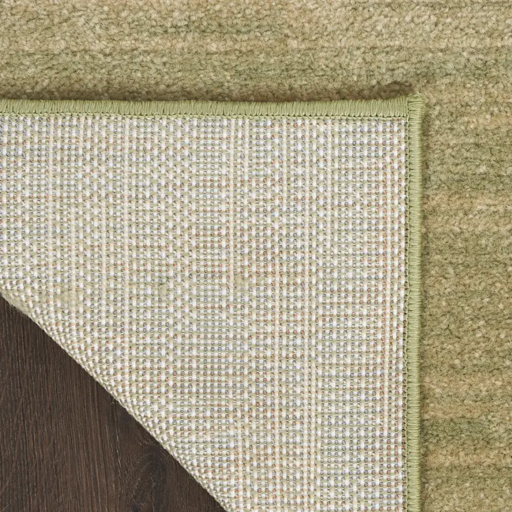 12' X 15' Green And Gold Abstract Indoor Outdoor Area Rug