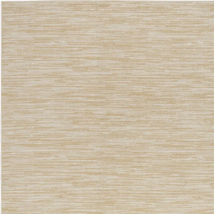 10' X 14' Ivory And Gold Abstract Indoor Outdoor Area Rug
