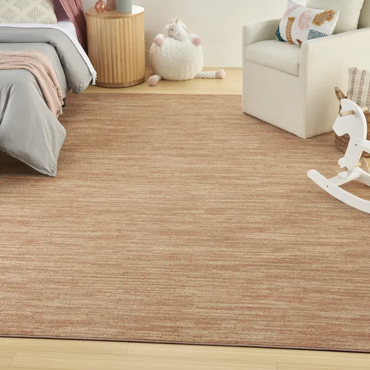 10' X 14' Rust Abstract Indoor Outdoor Area Rug