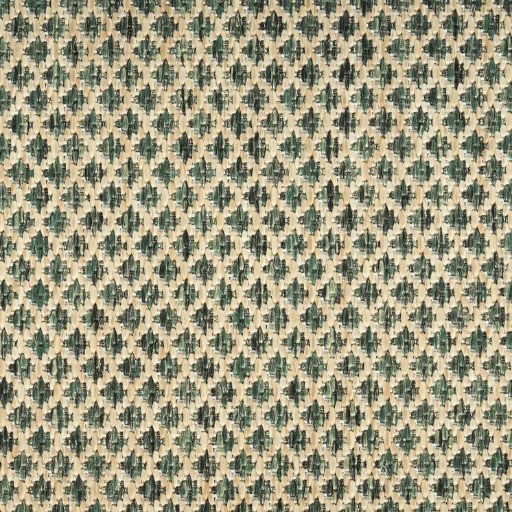 10' X 14' Green Geometric Indoor Outdoor Area Rug