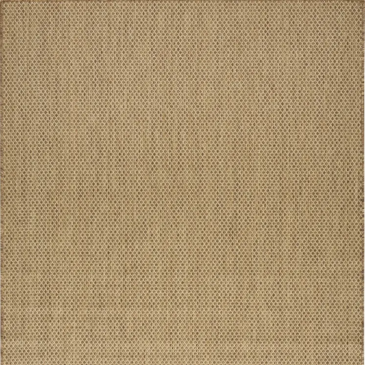 10' X 14' Tan Geometric Indoor Outdoor Area Rug