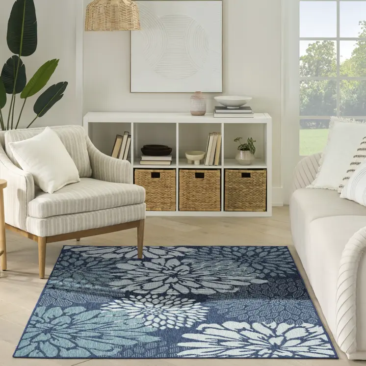 10' X 14' Green Geometric Indoor Outdoor Area Rug