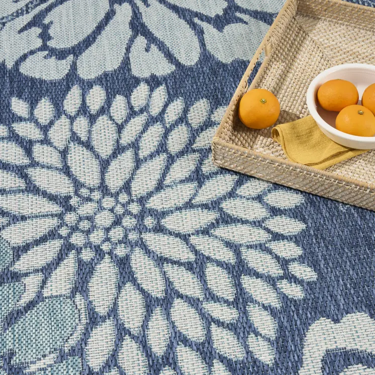10' X 14' Green Geometric Indoor Outdoor Area Rug