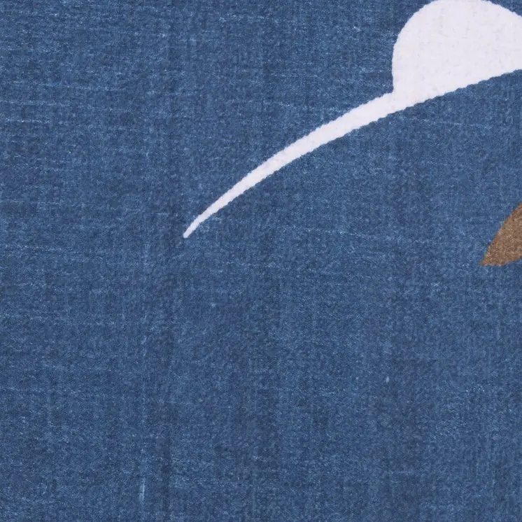 4' X 6' Blue Indoor Outdoor Area Rug
