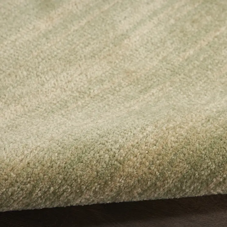 4' Green And Gold Round Abstract Indoor Outdoor Area Rug