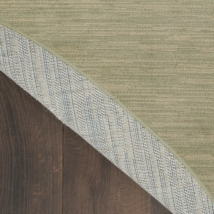 4' Green And Gold Round Abstract Indoor Outdoor Area Rug
