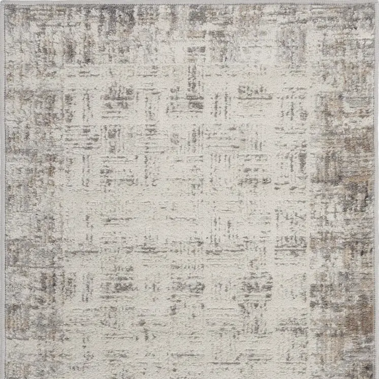 2' X 3' Blue Floral Power Loom Area Rug