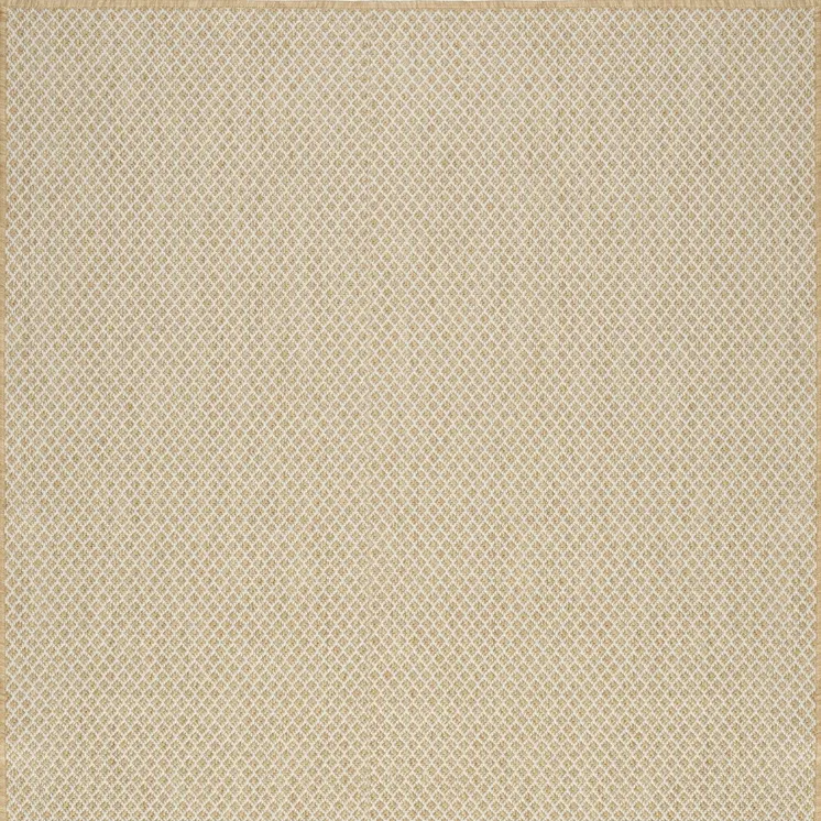 2' X 3' Natural And Tan Geometric Indoor Outdoor Area Rug