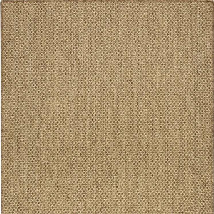 2' X 3' Natural And Tan Geometric Indoor Outdoor Area Rug