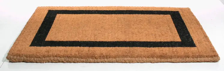 24" X 48" Brown and Black Coir Outdoor Door Mat