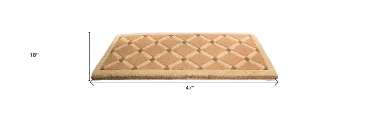 18" X 47" Brown Coir Outdoor Door Mat