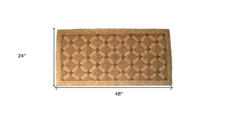 24" X 48" Brown Coir Outdoor Door Mat