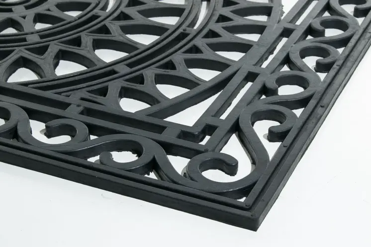 24" X 36" Black Rubber Outdoor Door Mat