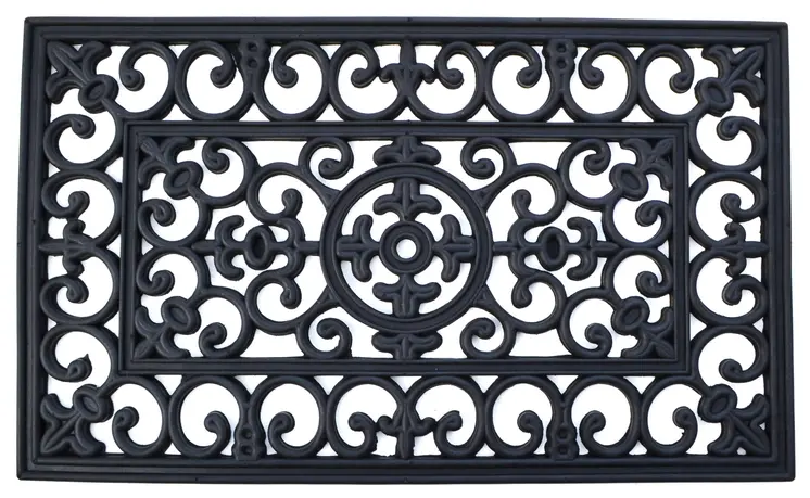 24" X 36" Black Rubber Outdoor Door Mat