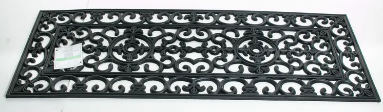 18" X 47" Black Rubber Outdoor Door Mat
