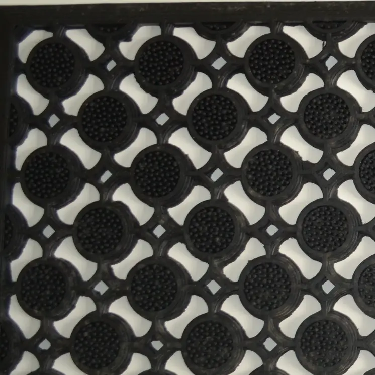 18" X 47" Black Rubber Outdoor Door Mat