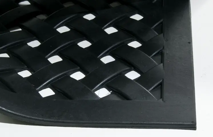 18" X 47" Black Rubber Outdoor Door Mat
