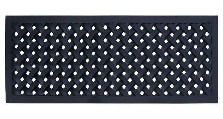 18" X 47" Black Rubber Outdoor Door Mat