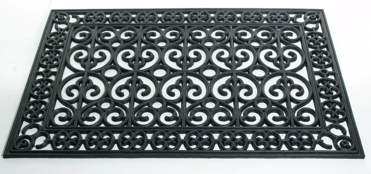 24" X 36" Black Rubber Outdoor Door Mat