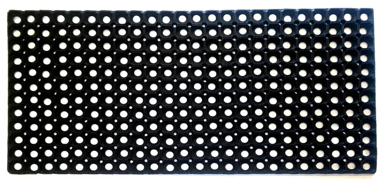 19" X 39" Black Rubber Outdoor Door Mat