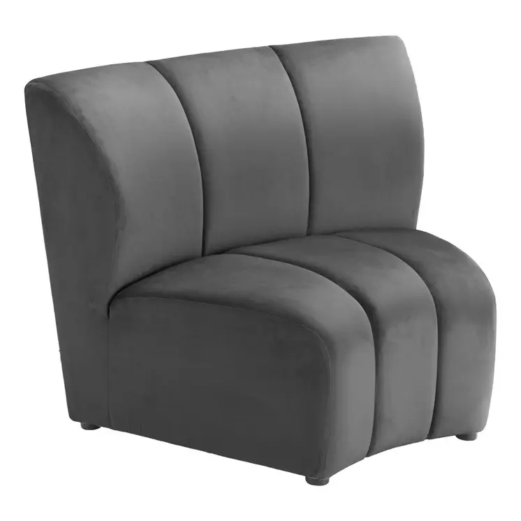 42" Black Modular Sofa