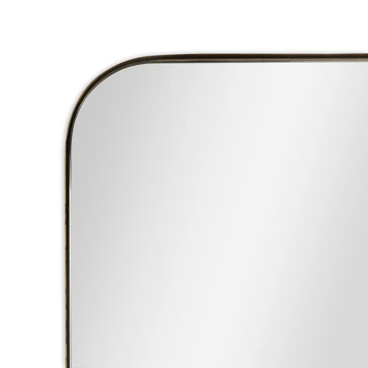 28" Bronze Metal Accent Mirror
