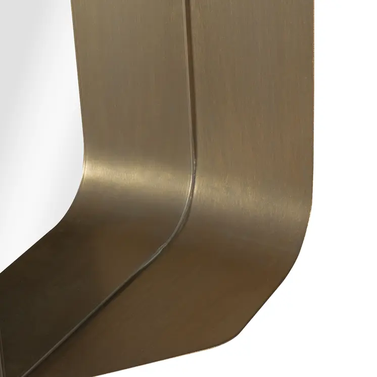 28" Bronze Metal Accent Mirror