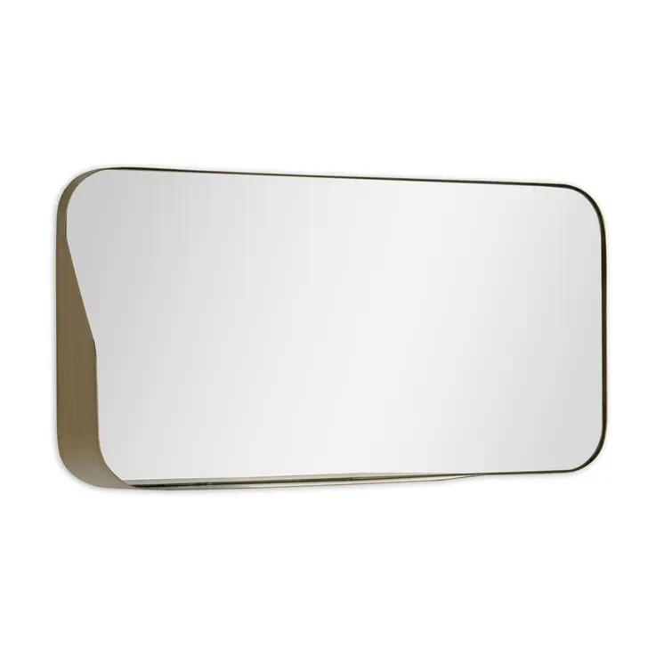 28" Bronze Metal Accent Mirror