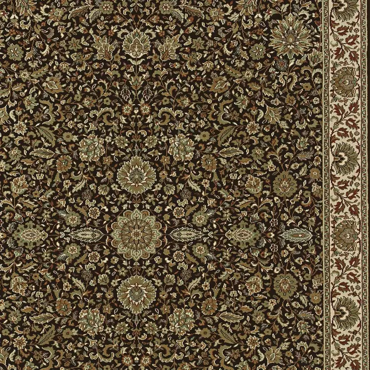 10' X 13' Brown Oriental Area Rug
