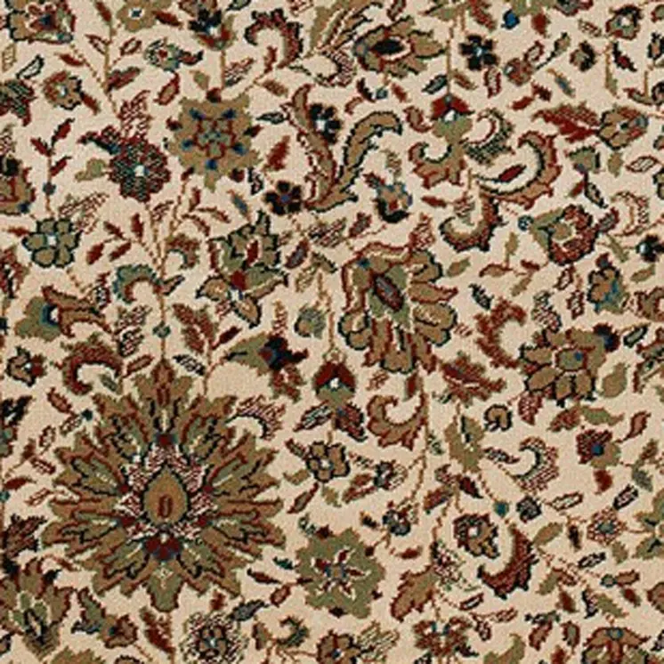 10' X 13' Ivory And Green Oriental Area Rug