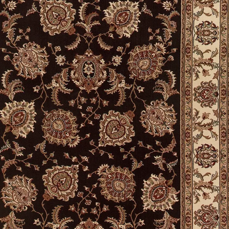 10' X 13' Brown Oriental Area Rug