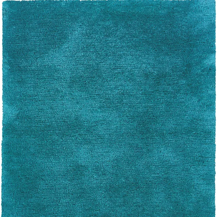 5' X 7' Teal Shag Hand Tufted Area Rug