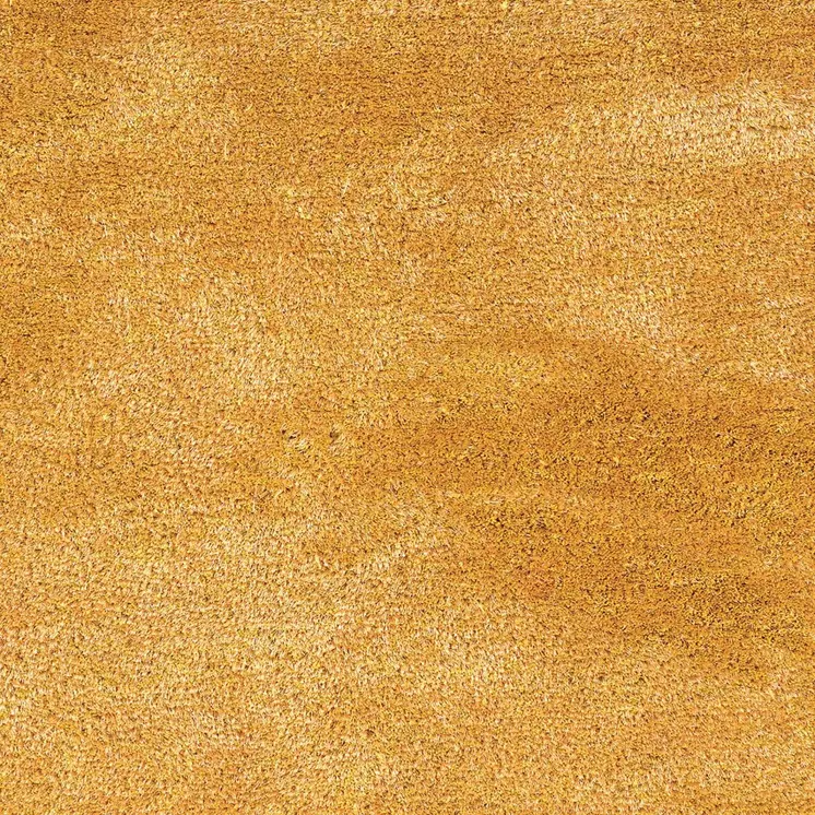 5' X 7' Gold Shag Hand Tufted Area Rug
