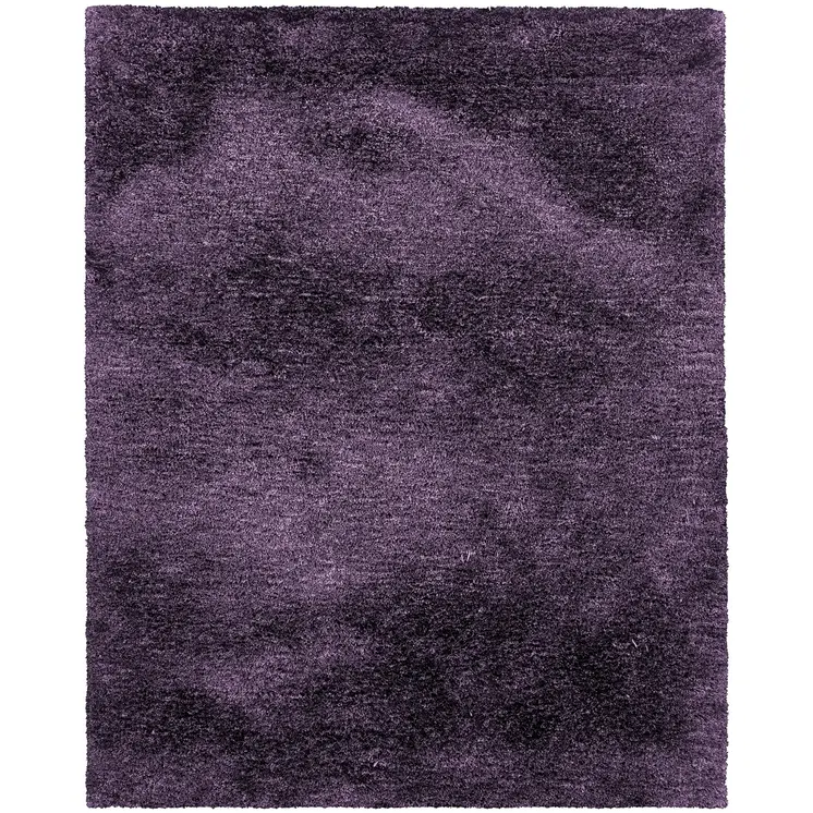 5' X 7' Purple Shag Hand Tufted Area Rug