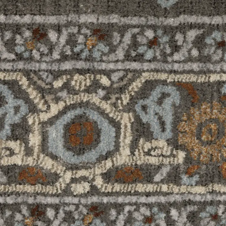 8' X 11' Blue And Green Medallion Area Rug