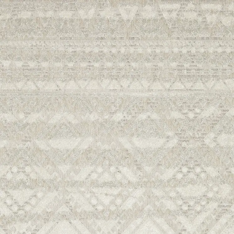 10' X 13' Beige And Ivory Tribal Area Rug