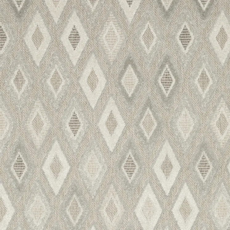 7' X 10' Beige And Gray Diamond Area Rug