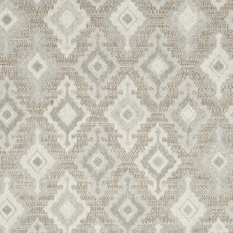 5' X 8' Beige And Gray Oriental Area Rug