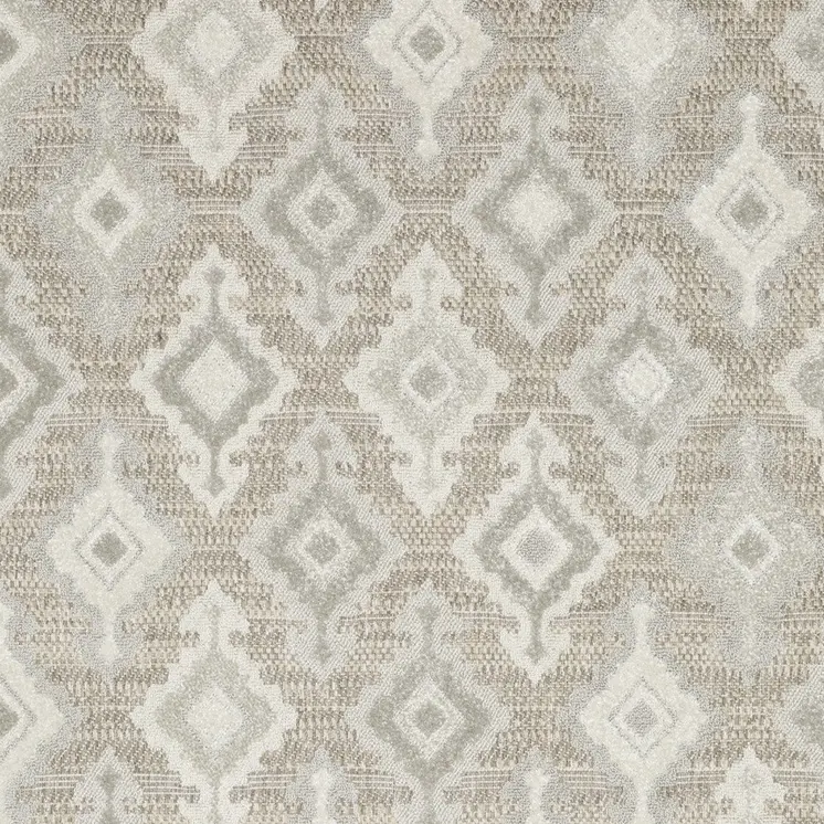 10' X 13' Beige And Gray Oriental Area Rug